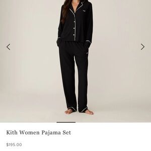 KITH Women's Black and White Pajama Set